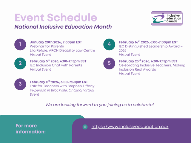 Inclusive Education Month 